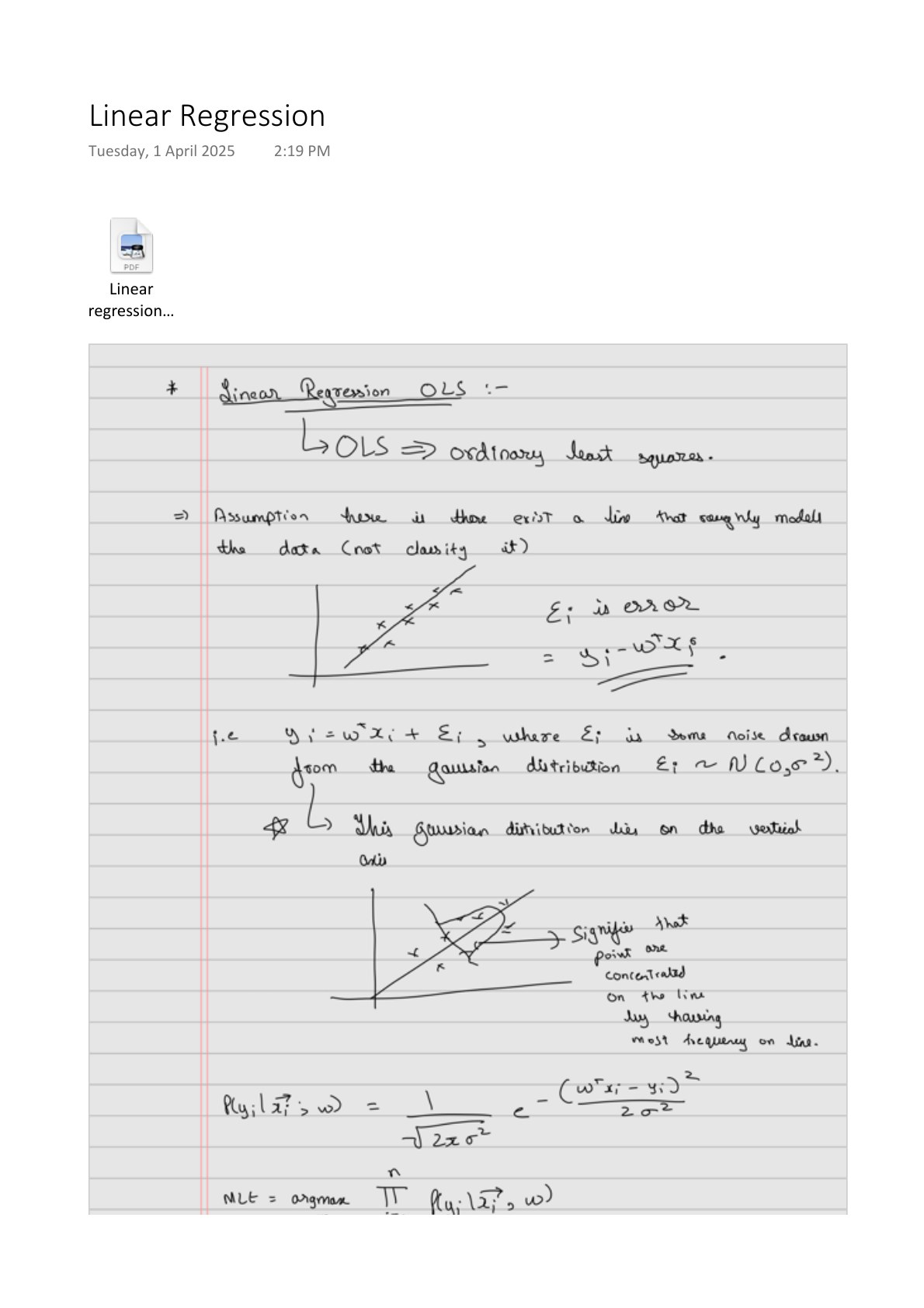 Normal Map Equation Linear Regression: From Gaussian Noise to Ridge and Lasso | Neel Mishra